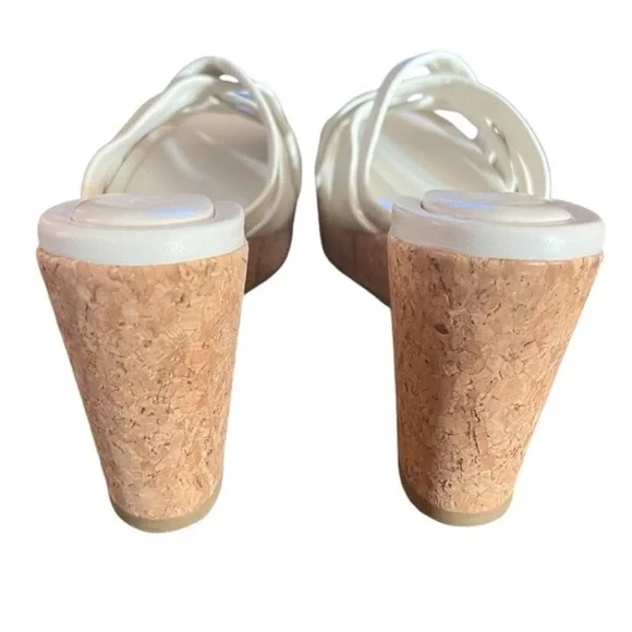 Jimmy Choo Women's Maribou 110 Platform Wedge Slide Sandals, Nee In Box+Dust Bag - Picture 5 of 9